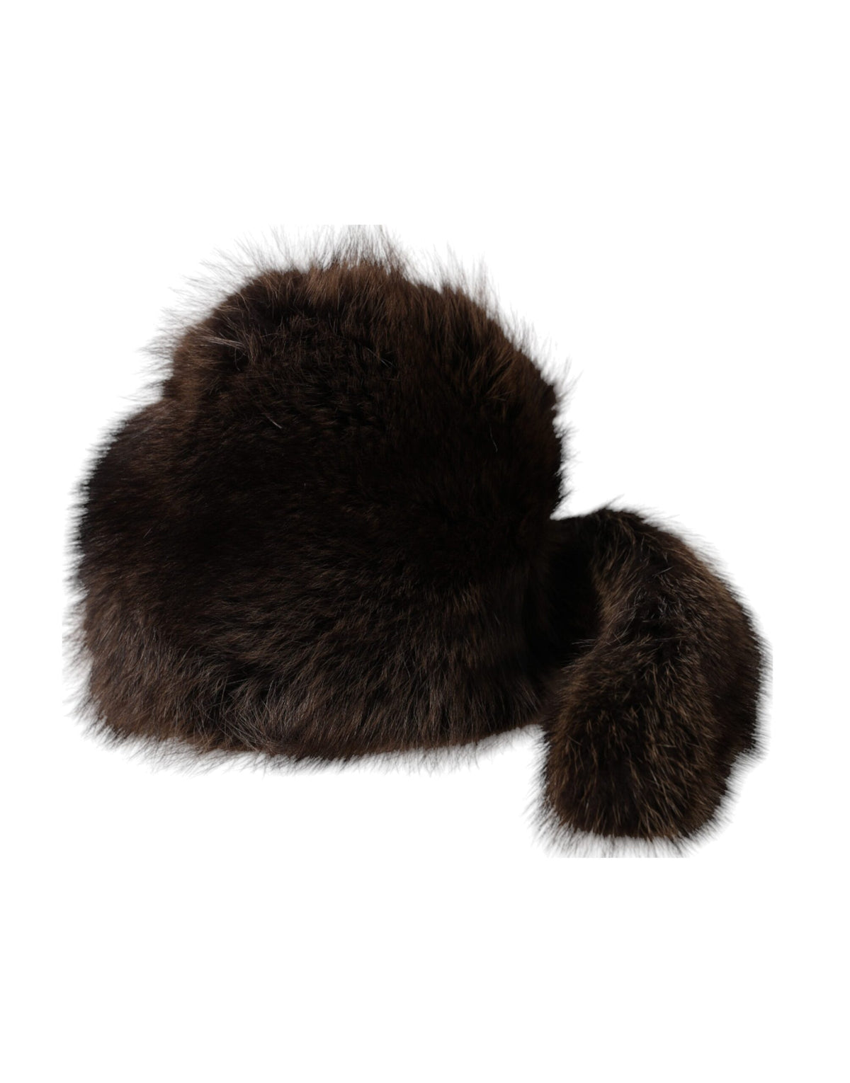 Dolce & Gabbana Damen brauner Waschbärfell-Anglerhut