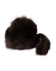 Dolce & Gabbana Damen brauner Waschbärfell-Anglerhut