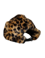 Dolce & Gabbana Bruine Luipaard Bont Dames Bucket Hat