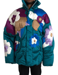Dolce & Gabbana Meerkleurig Bloemig Windjack Pufferjack