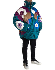 Dolce & Gabbana Meerkleurig Bloemig Windjack Pufferjack