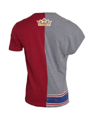 Dolce & Gabbana Kurzarm-T-Shirt mit mehrfarbigem Grafikmuster