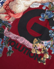 Dolce & Gabbana Kurzarm-T-Shirt mit mehrfarbigem Grafikmuster