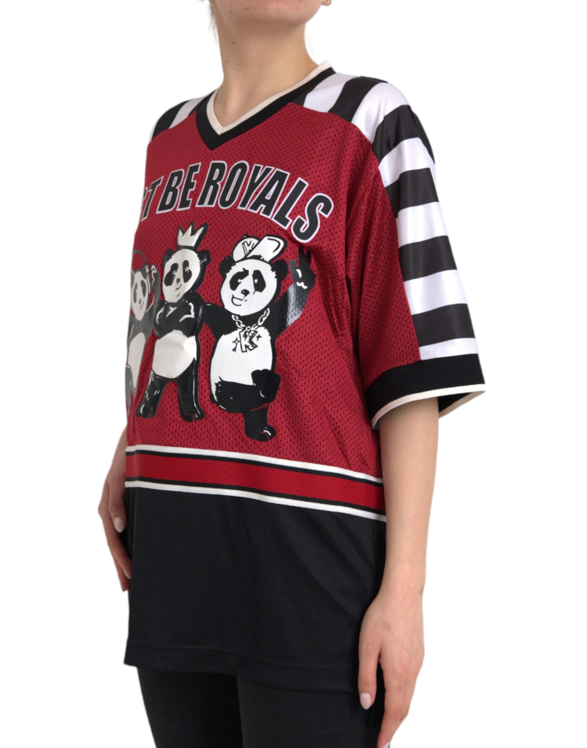 Dolce & Gabbana Multicolor Royals Panda Oversized T-Shirt