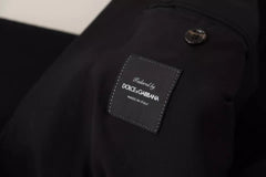 Dolce & Gabbana Zwart Wollen Slim Fit Jasje Blazer
