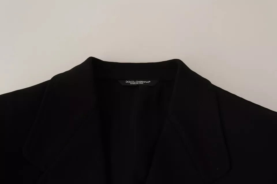 Dolce & Gabbana Zwart Wollen Slim Fit Jasje Blazer