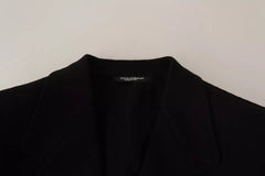 Dolce & Gabbana Zwart Wollen Slim Fit Jasje Blazer