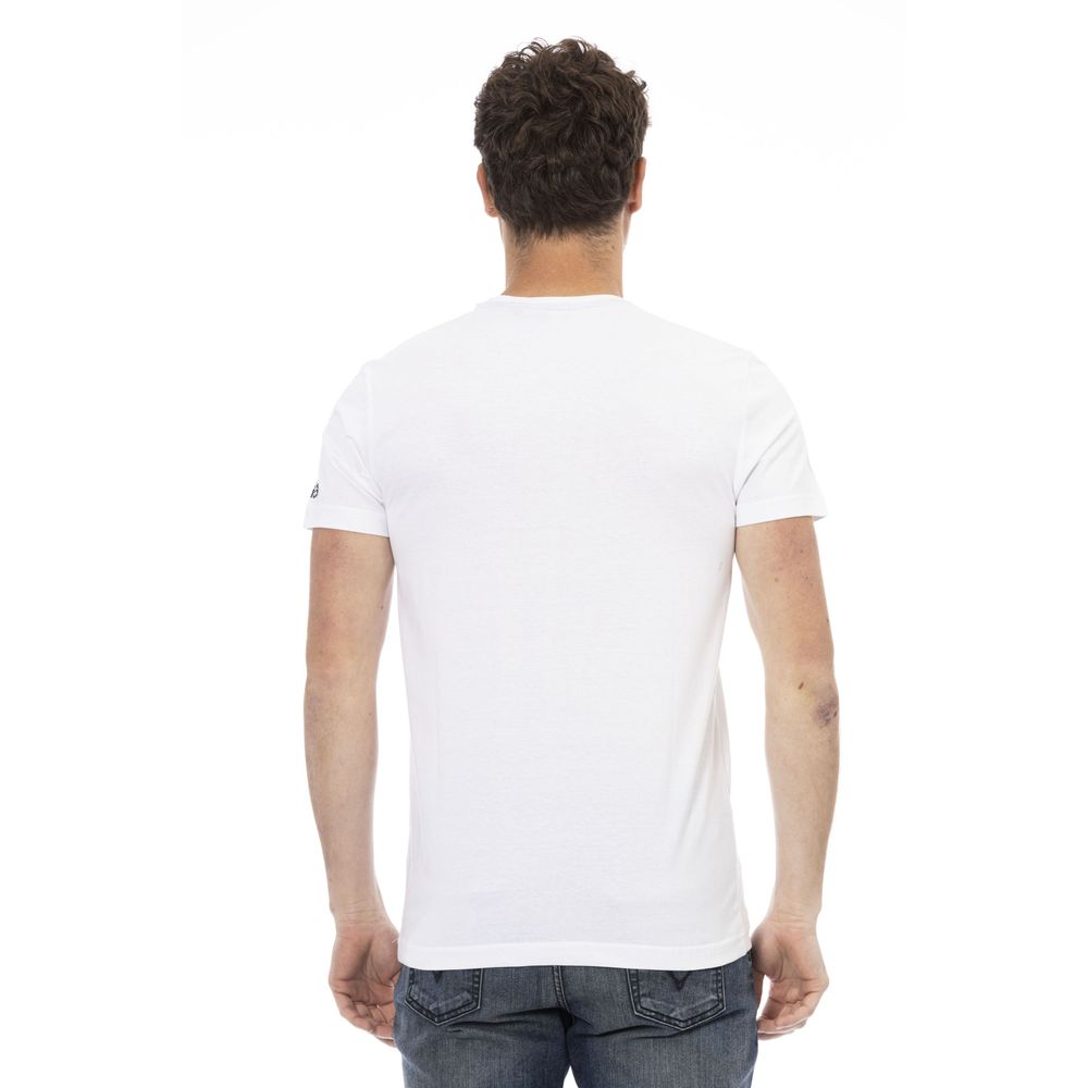 Trussardi Action Weißes Baumwoll-Herren-T-Shirt