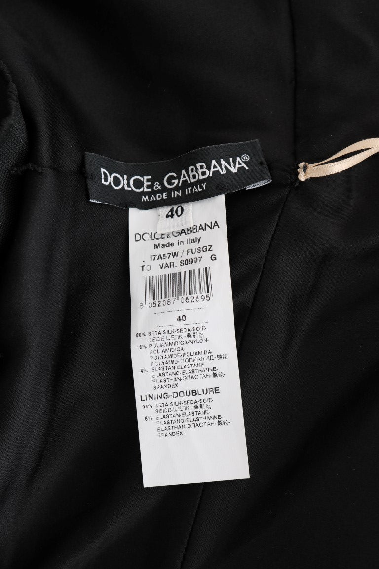 Dolce & Gabbana Gouden Zijden Stretch Romper Body