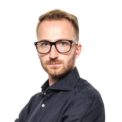 Ermenegildo Zegna Black Plastic Glasses (Frames)