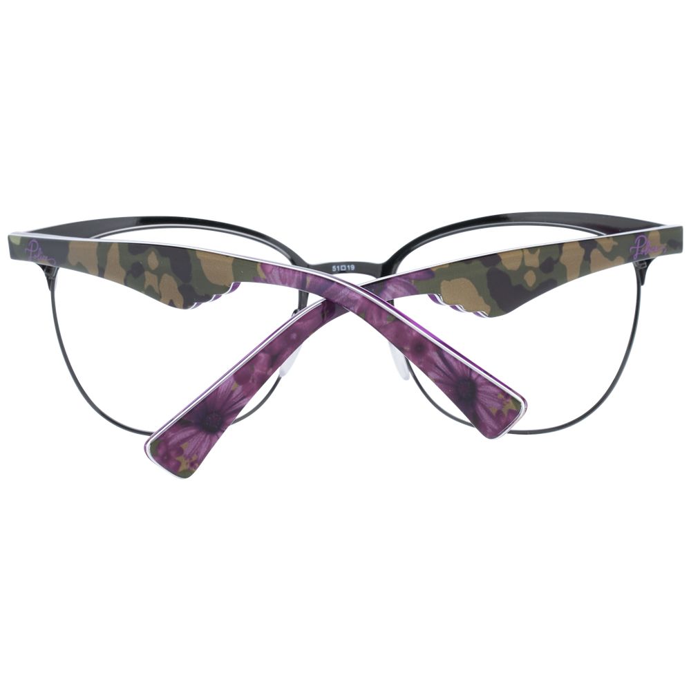 Lila Plastik-Polizeibrille (Gestell)