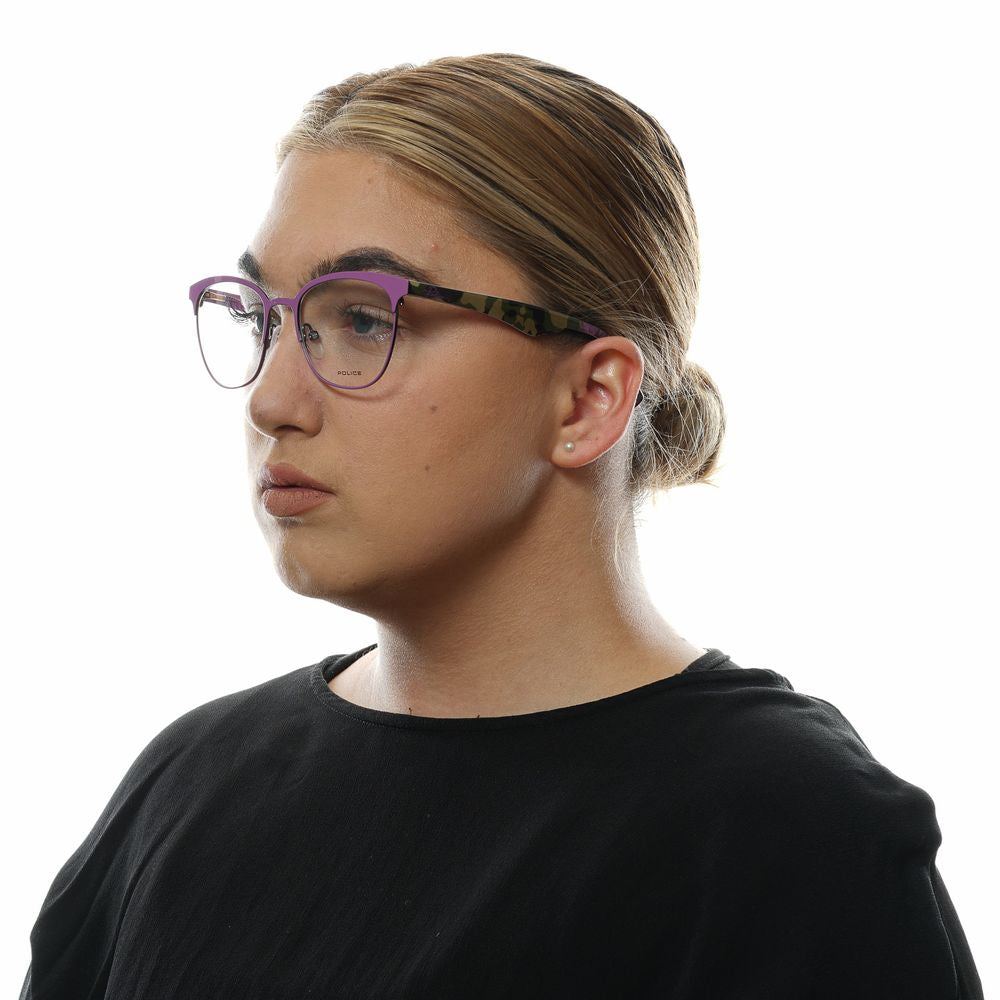 Lila Plastik-Polizeibrille (Gestell)