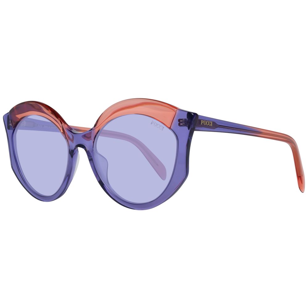 Emilio Pucci Sonnenbrille aus lilafarbenem Kunststoff