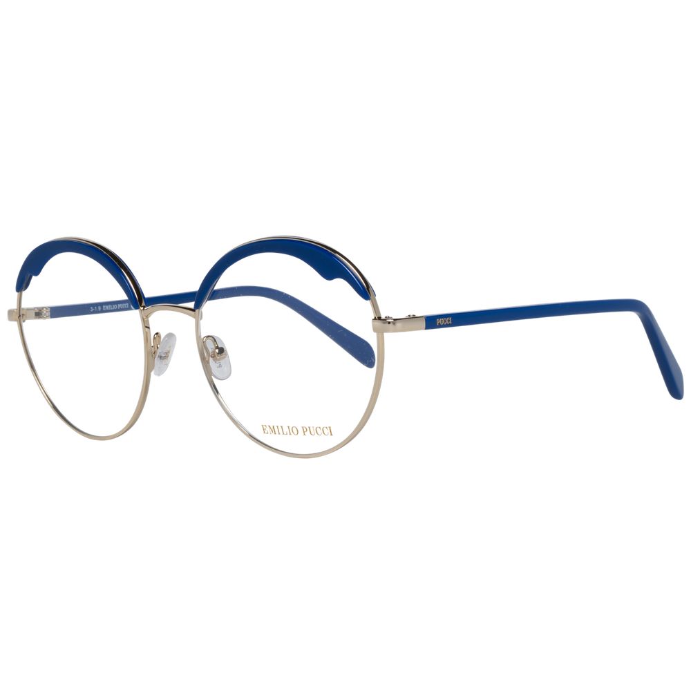 Emilio Pucci Brille aus blauem Metall und Kunststoff (Fassungen)