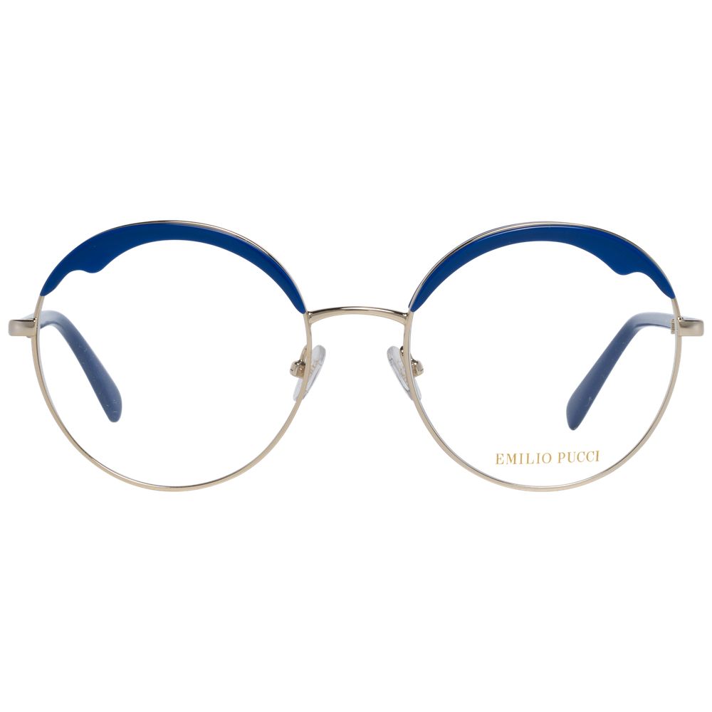 Emilio Pucci Brille aus blauem Metall und Kunststoff (Fassungen)