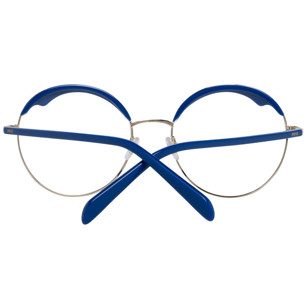 Emilio Pucci Brille aus blauem Metall und Kunststoff (Fassungen)