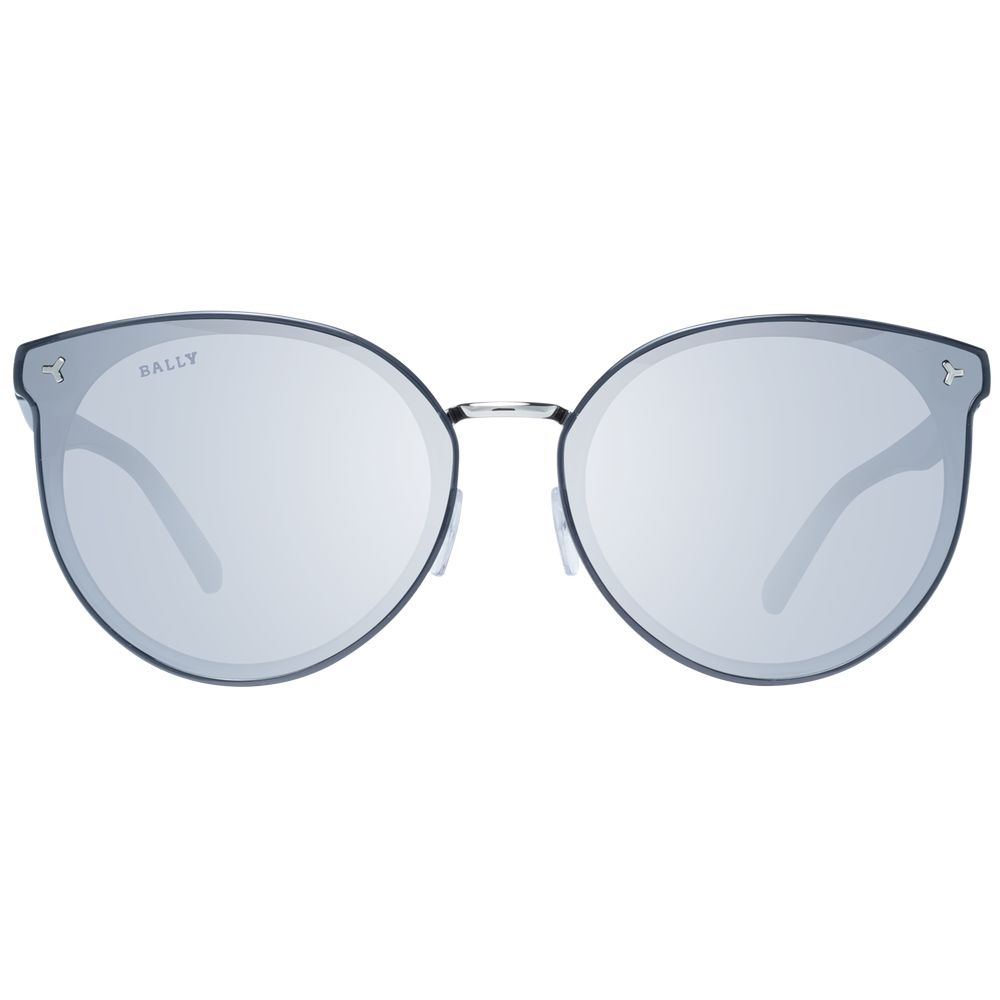 Bally Sonnenbrille aus grauem Metall und Kunststoff