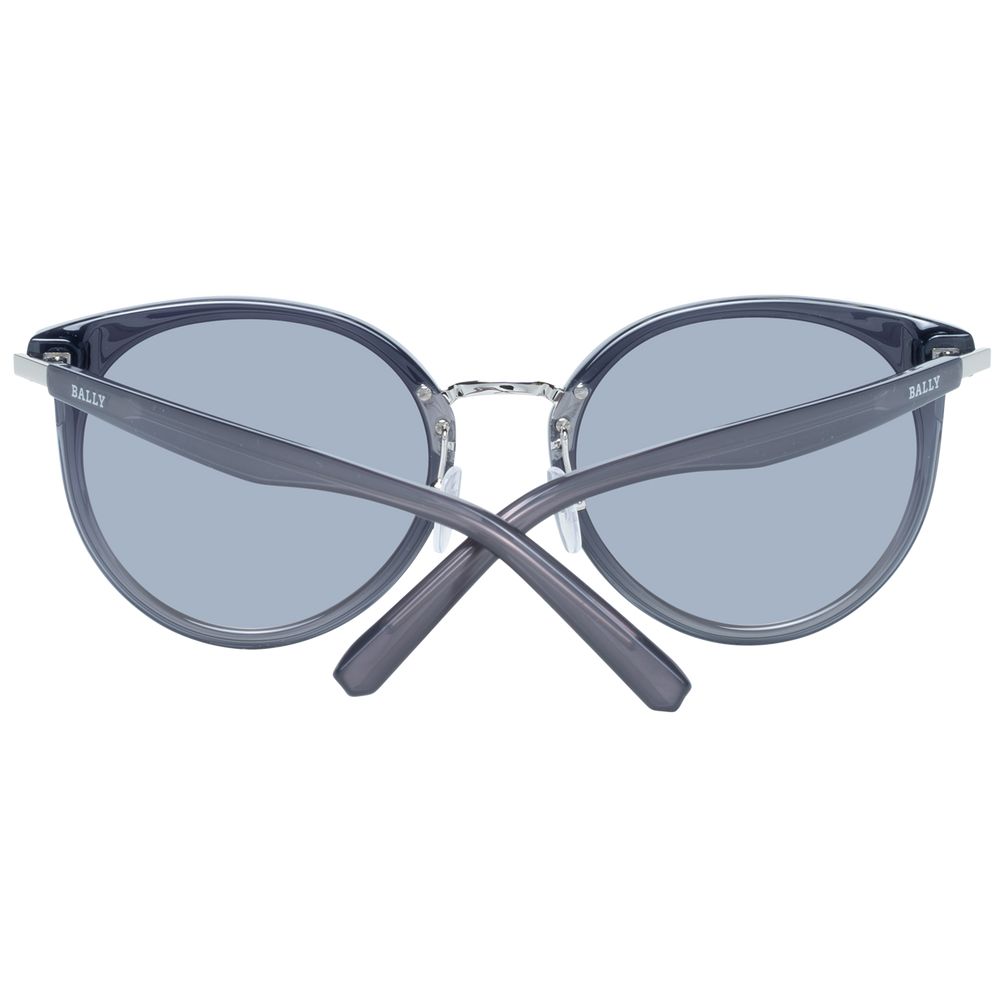 Bally Sonnenbrille aus grauem Metall und Kunststoff