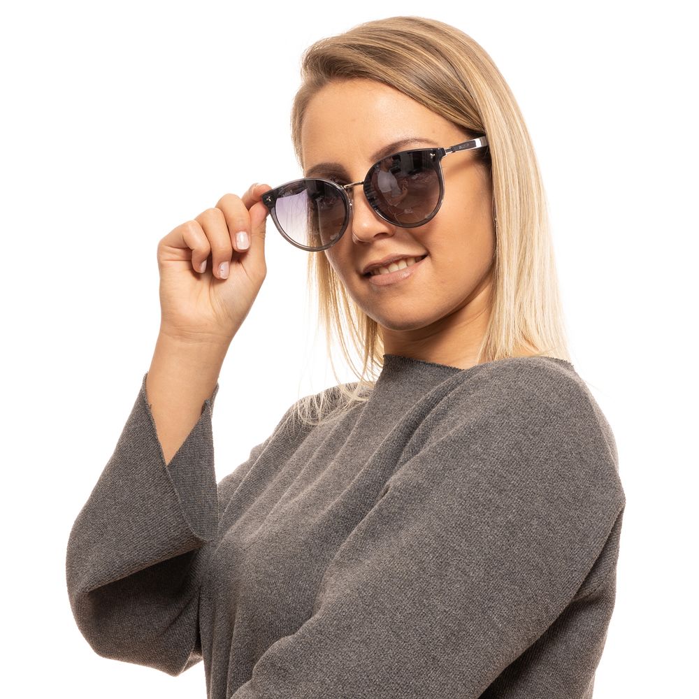 Bally Sonnenbrille aus grauem Metall und Kunststoff