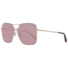 Web Rose Gold Metal Sunglasses
