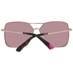 Web Rose Gold Metal Sunglasses