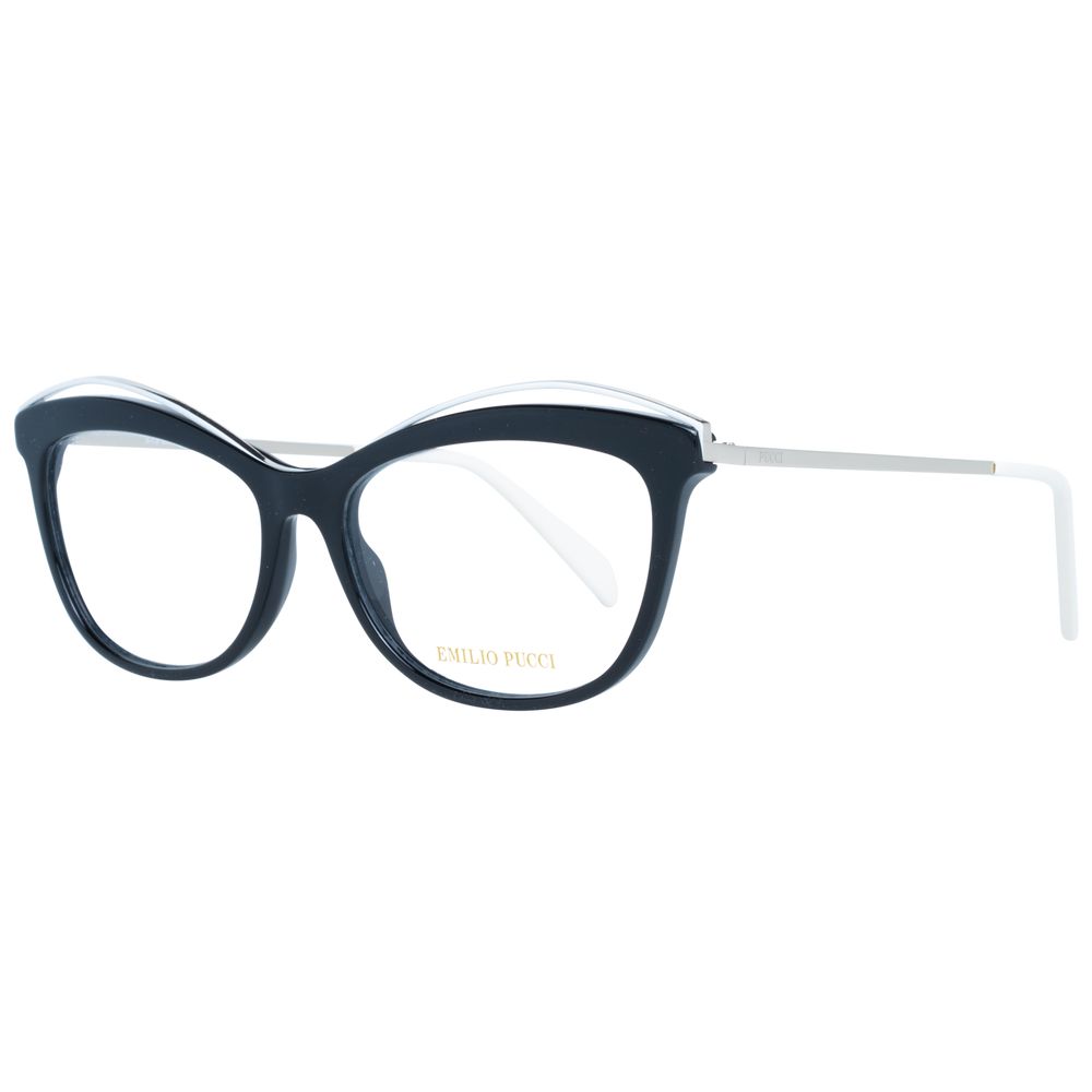 Emilio Pucci Brille (Gestell) aus schwarzem Metall und Kunststoff