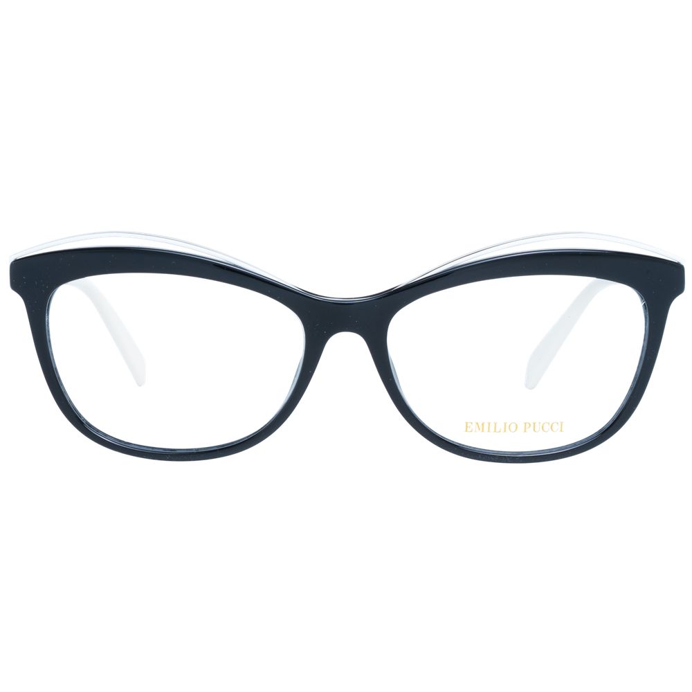 Emilio Pucci Brille (Gestell) aus schwarzem Metall und Kunststoff