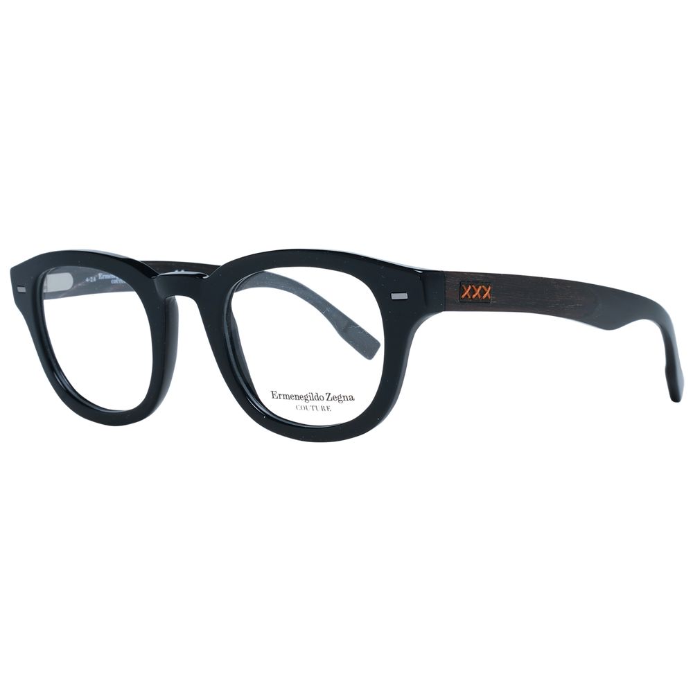 Ermenegildo Zegna Schwarze Kunststoffbrille (Fassungen)