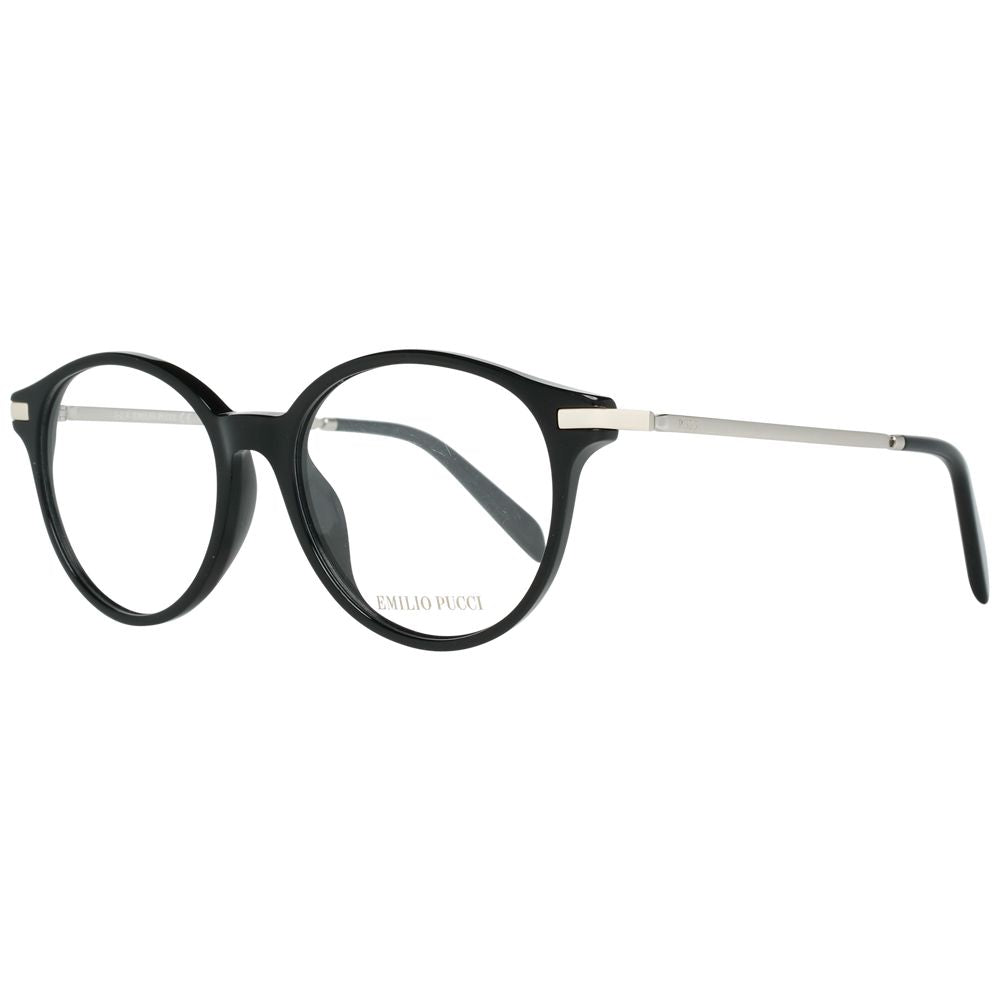 Emilio Pucci Brille (Gestell) aus schwarzem Metall und Kunststoff