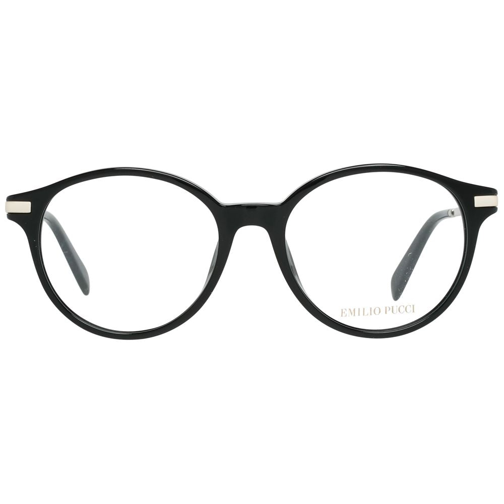 Emilio Pucci Brille (Gestell) aus schwarzem Metall und Kunststoff