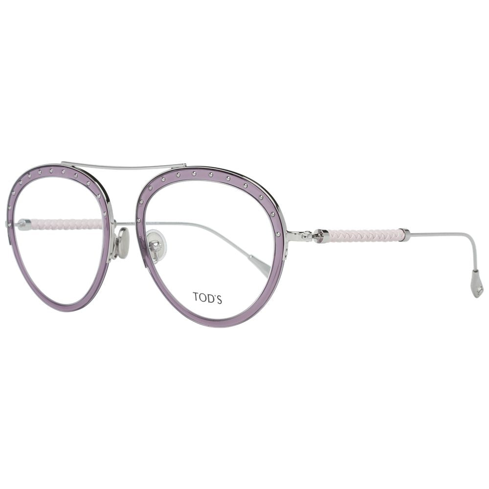 Tod's Lila Metall- & Lederbrille (Fassungen)