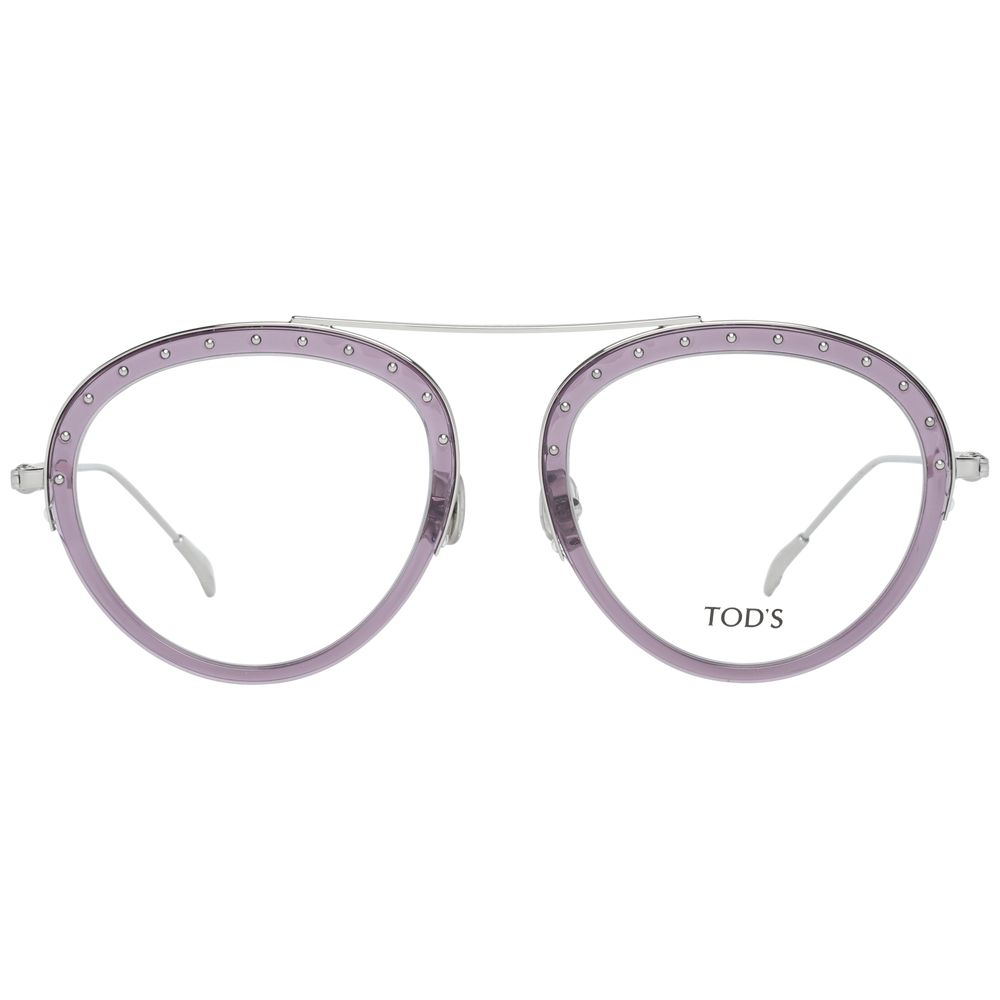 Tod's Lila Metall- & Lederbrille (Fassungen)