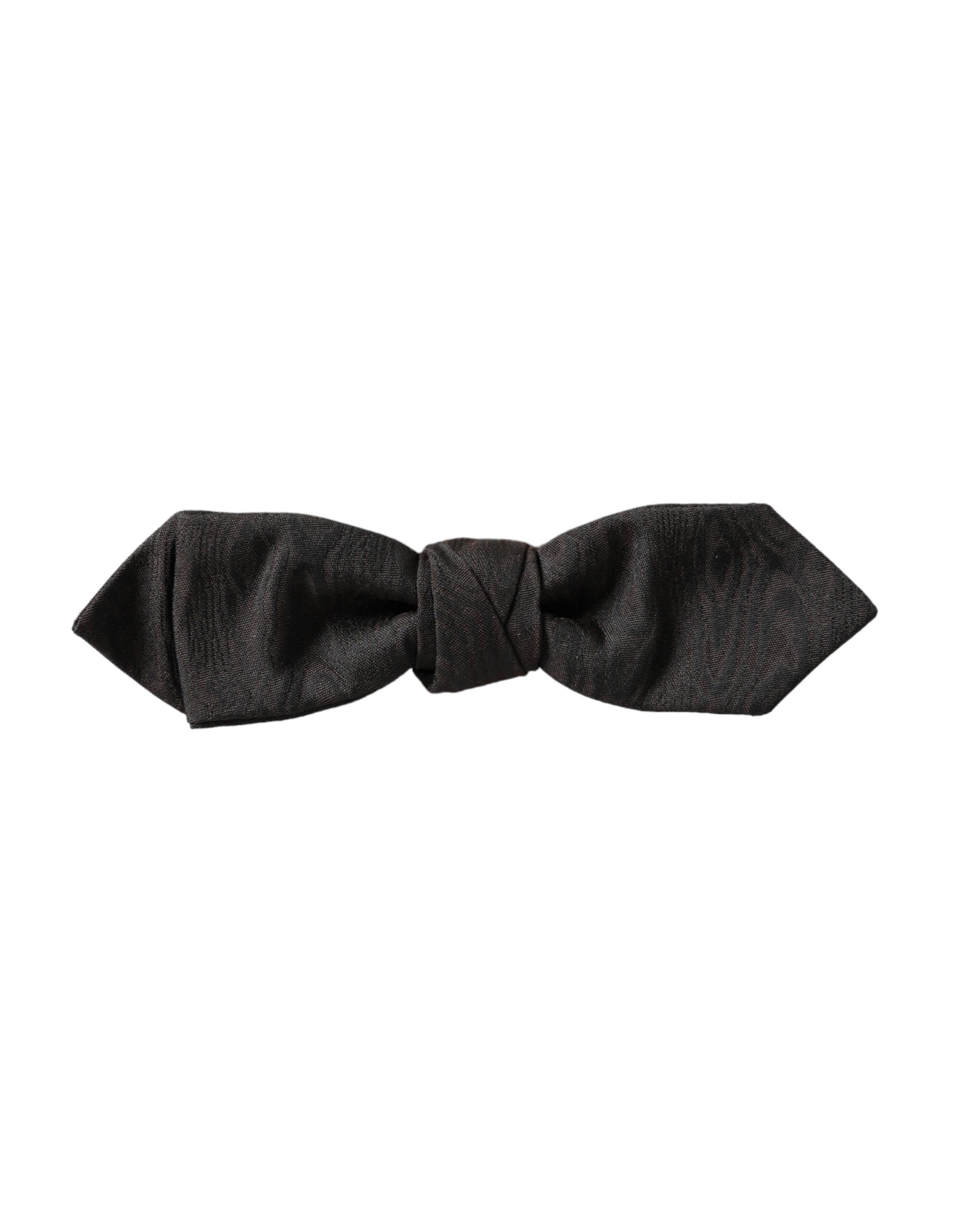 Dolce & Gabbana Schwarze Seiden-verstellbare Herrenfliege
