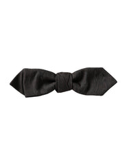 Dolce & Gabbana Schwarze Seiden-verstellbare Herrenfliege