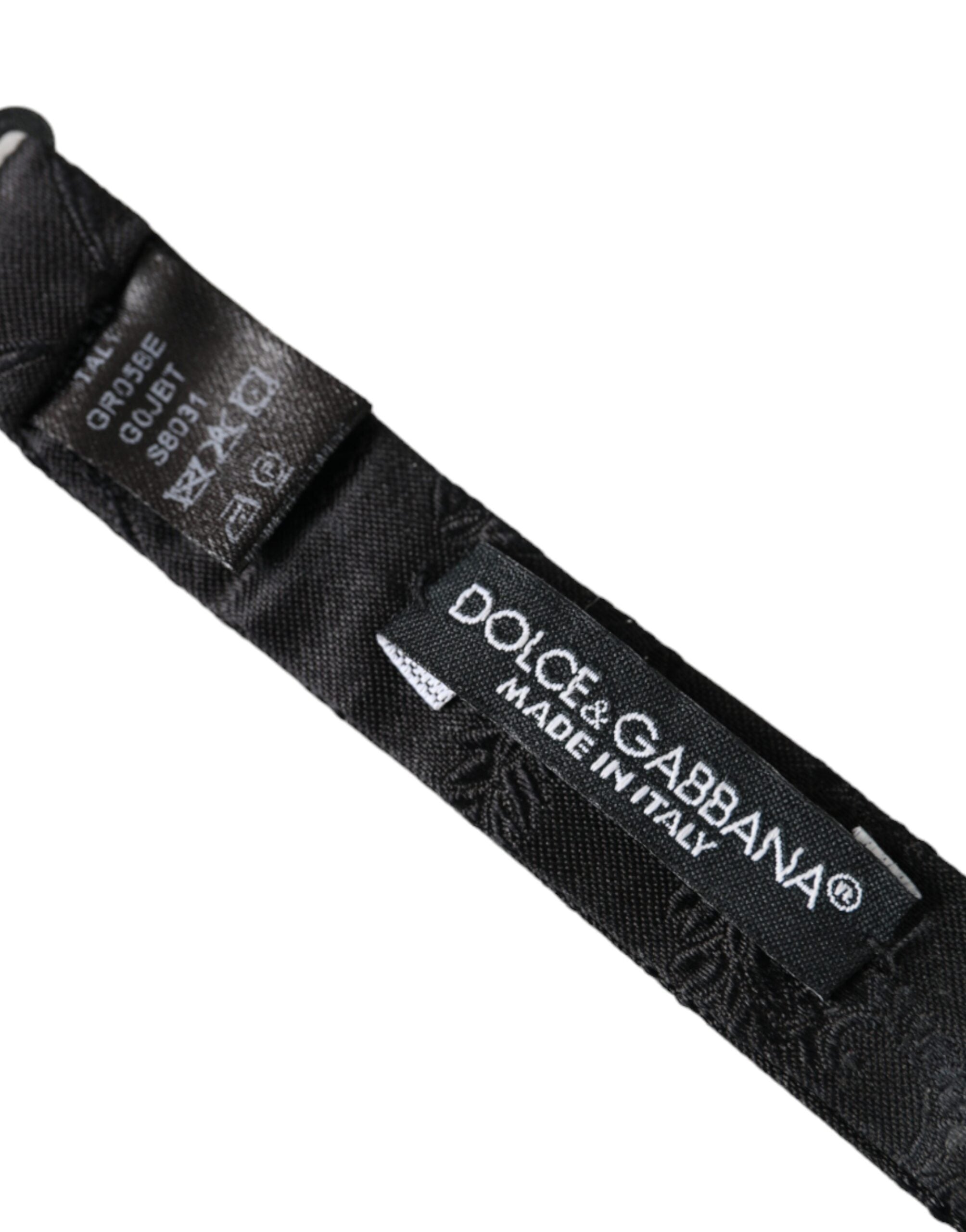 Dolce & Gabbana Verstellbare Halsfliege aus mehrfarbiger Fantasy-Seide