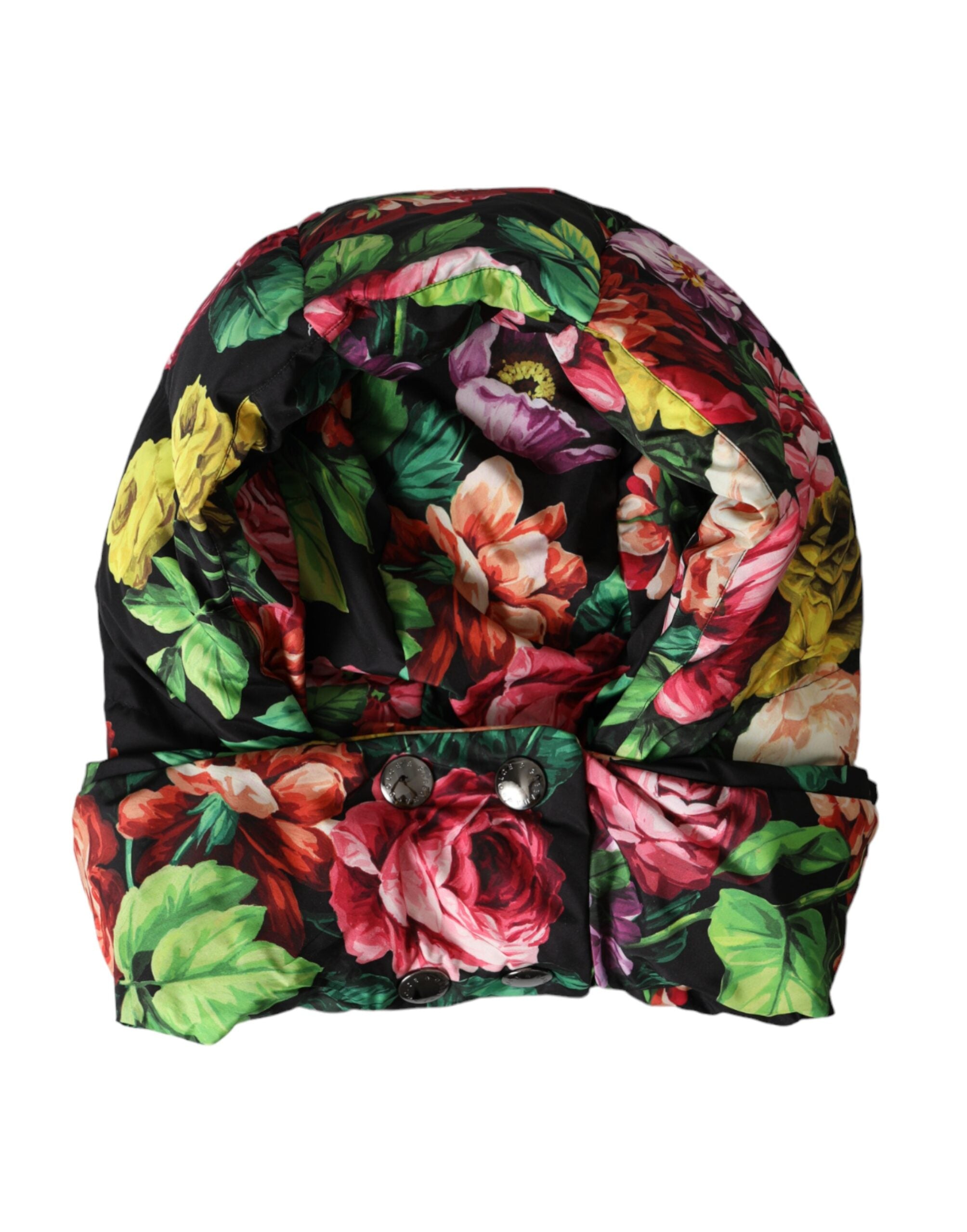 Dolce & Gabbana Hut Mehrfarbiges Blumenmuster Ganzkopfwickelhut