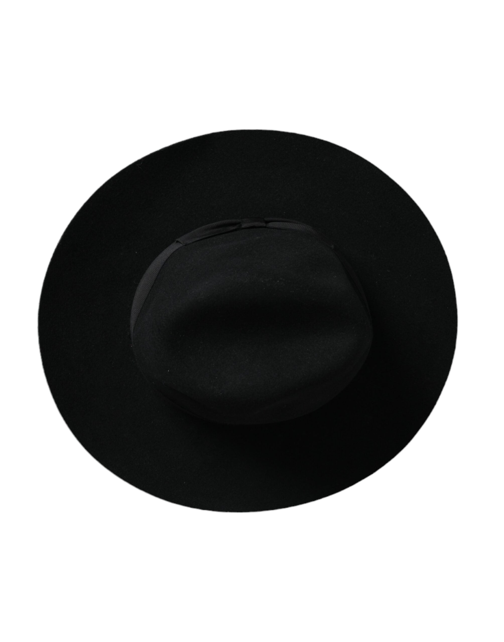 Dolce & Gabbana Schwarzer Kaninchenfilz-Trilby für Damen