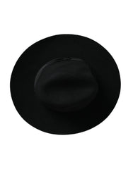 Dolce & Gabbana Schwarzer Kaninchenfilz-Trilby für Damen
