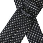 Dolce & Gabbana Schwarze Krawatte für Herren aus 100 % Seide mit Muster, verstellbar