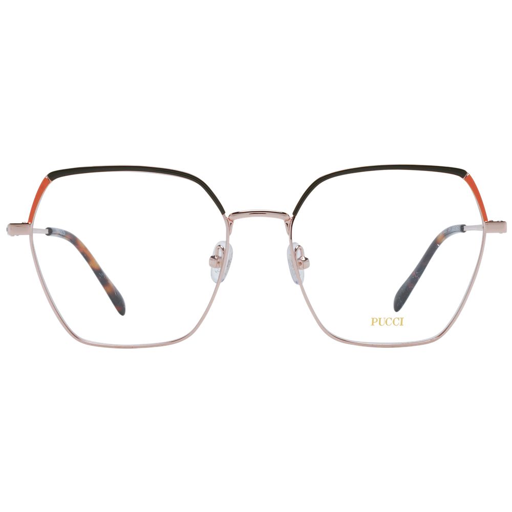 Emilio Pucci Roségouden Metalen Bril (Montuur)