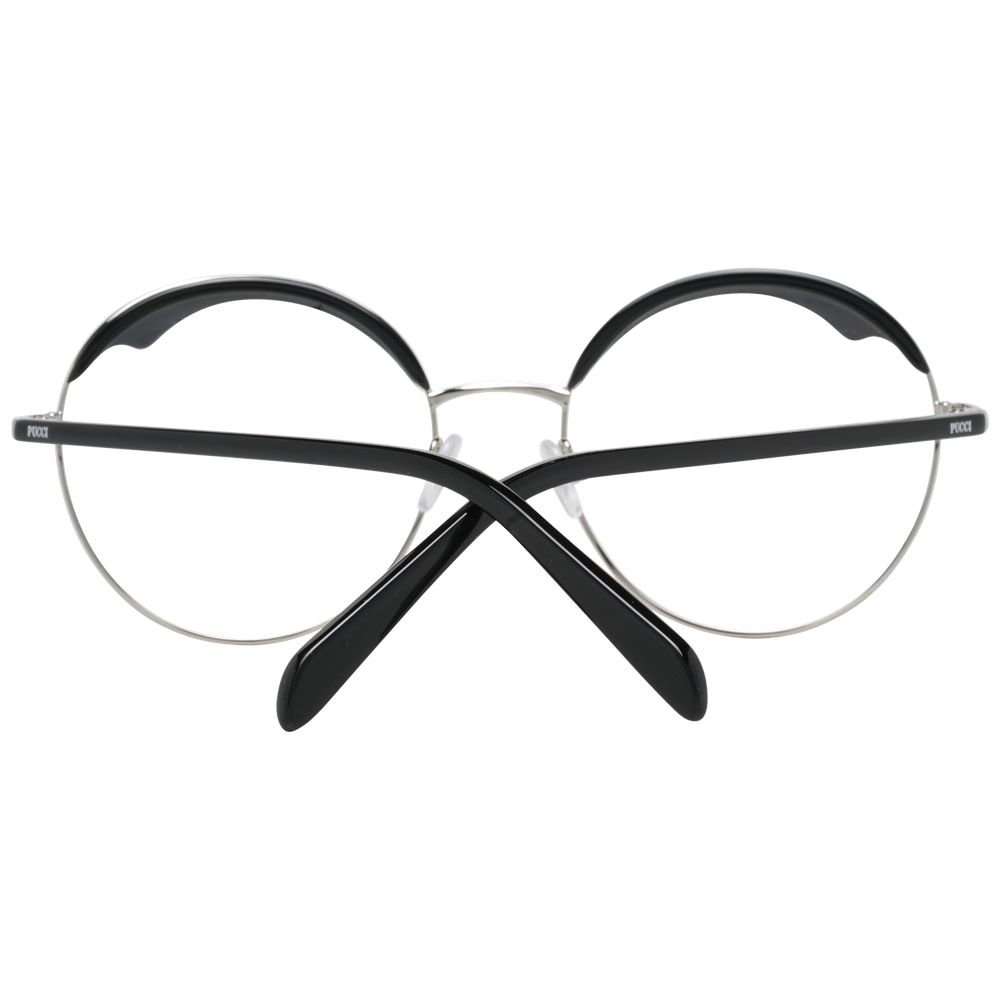 Emilio Pucci Zwarte Metalen & Plastic Bril (Montuur)