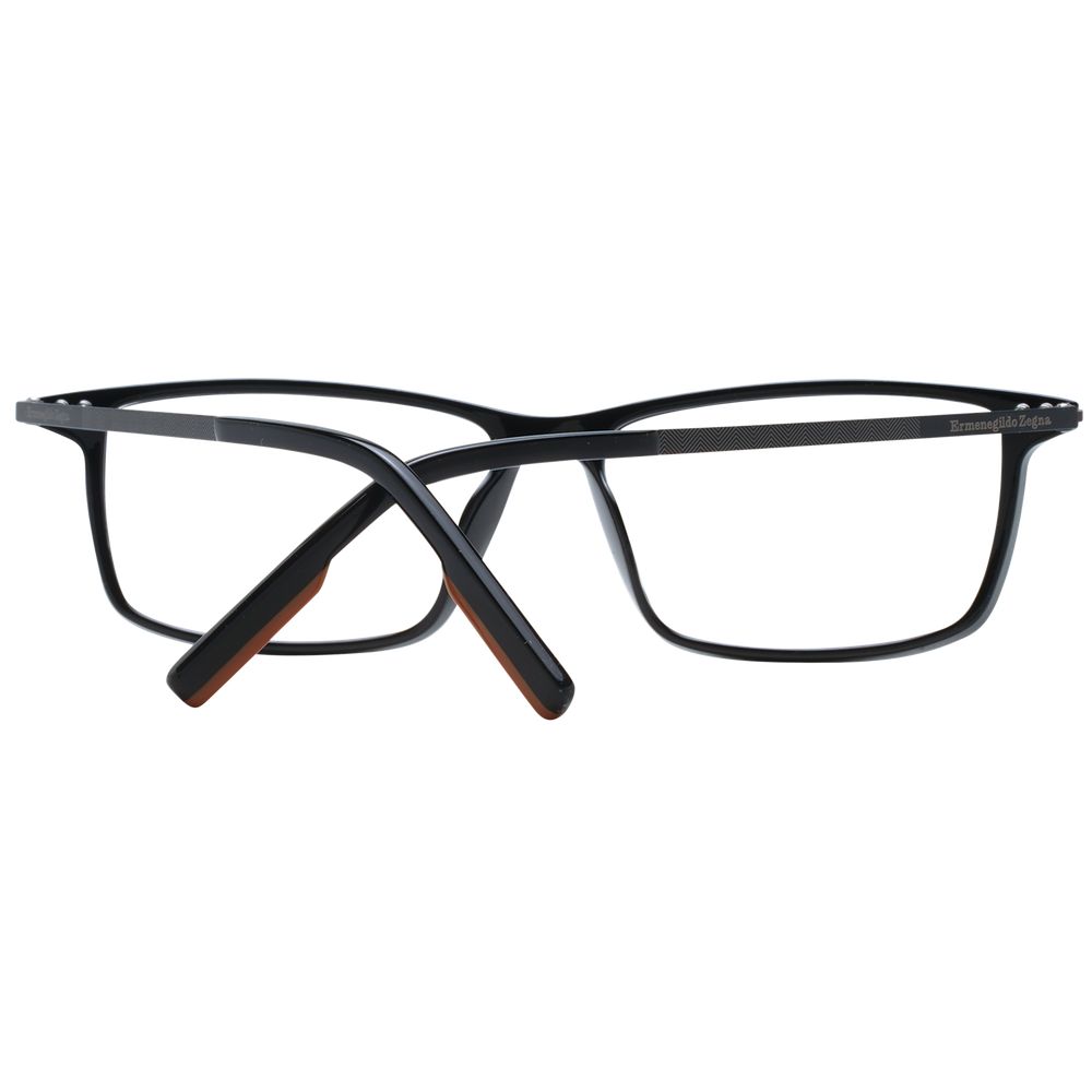 Ermenegildo Zegna Schwarze Kunststoffbrille (Fassungen)