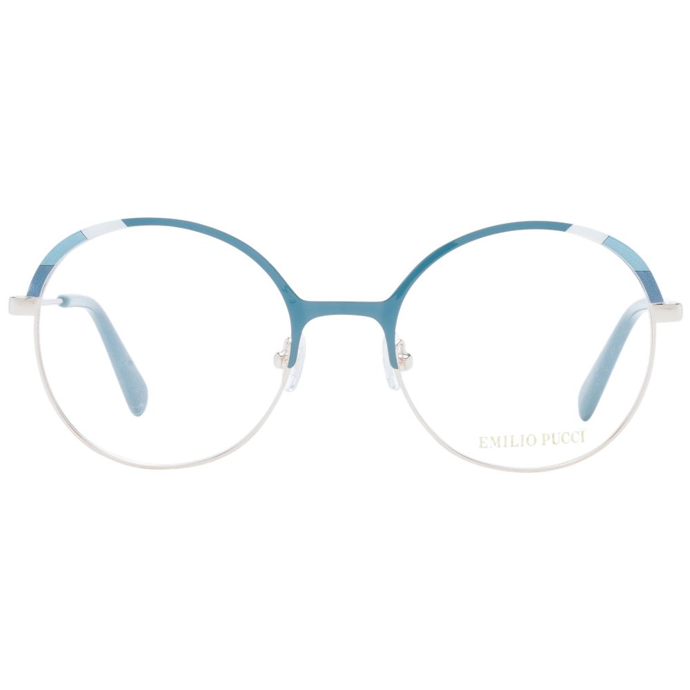 Emilio Pucci Türkise Metallbrille (Gestell)