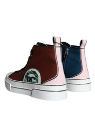 Dolce &amp; Gabbana Mehrfarbige Patchwork-High-Top-Sneaker