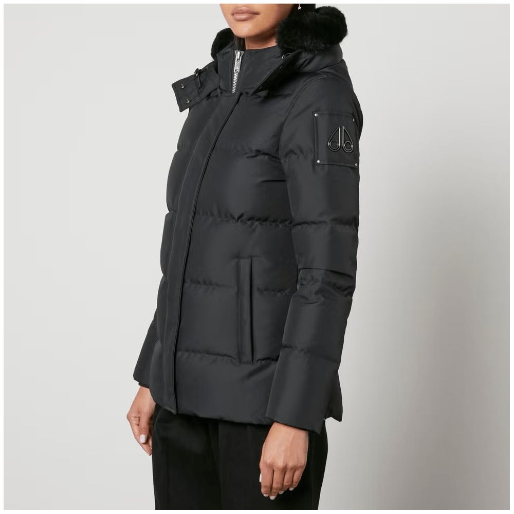 Moose Knuckles Jacke & Mantel aus schwarzem Polyester