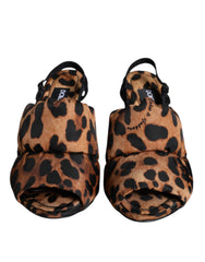 Dolce & Gabbana Bruine Luipaard Keira Slingback Sandalen Schoenen
