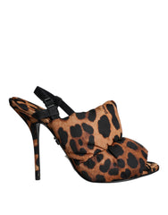 Dolce & Gabbana Bruine Luipaard Keira Slingback Sandalen Schoenen