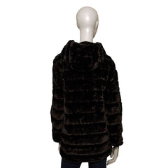 Baldinini Trend Black Polyester Women's Coat