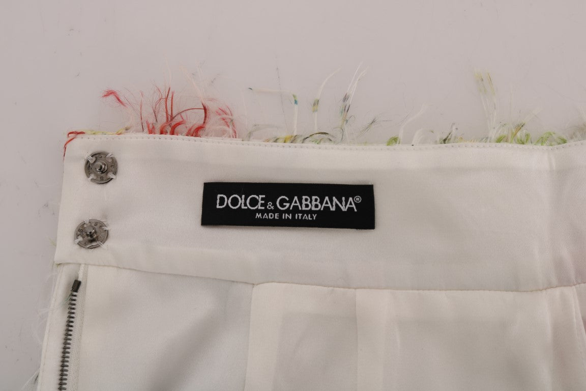Dolce & Gabbana Rechte Rok met Bloemenpatroon