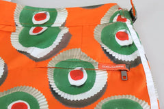 Dolce & Gabbana Orange Cupcake Beachwear Badehosen